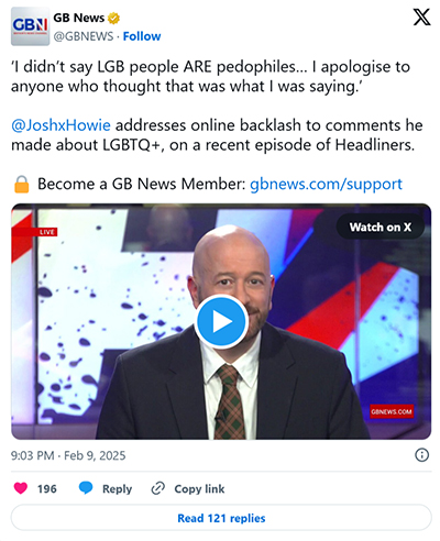 gb news host s on air apology after lgbtq paedos comment 2025 02 12 17 20 48